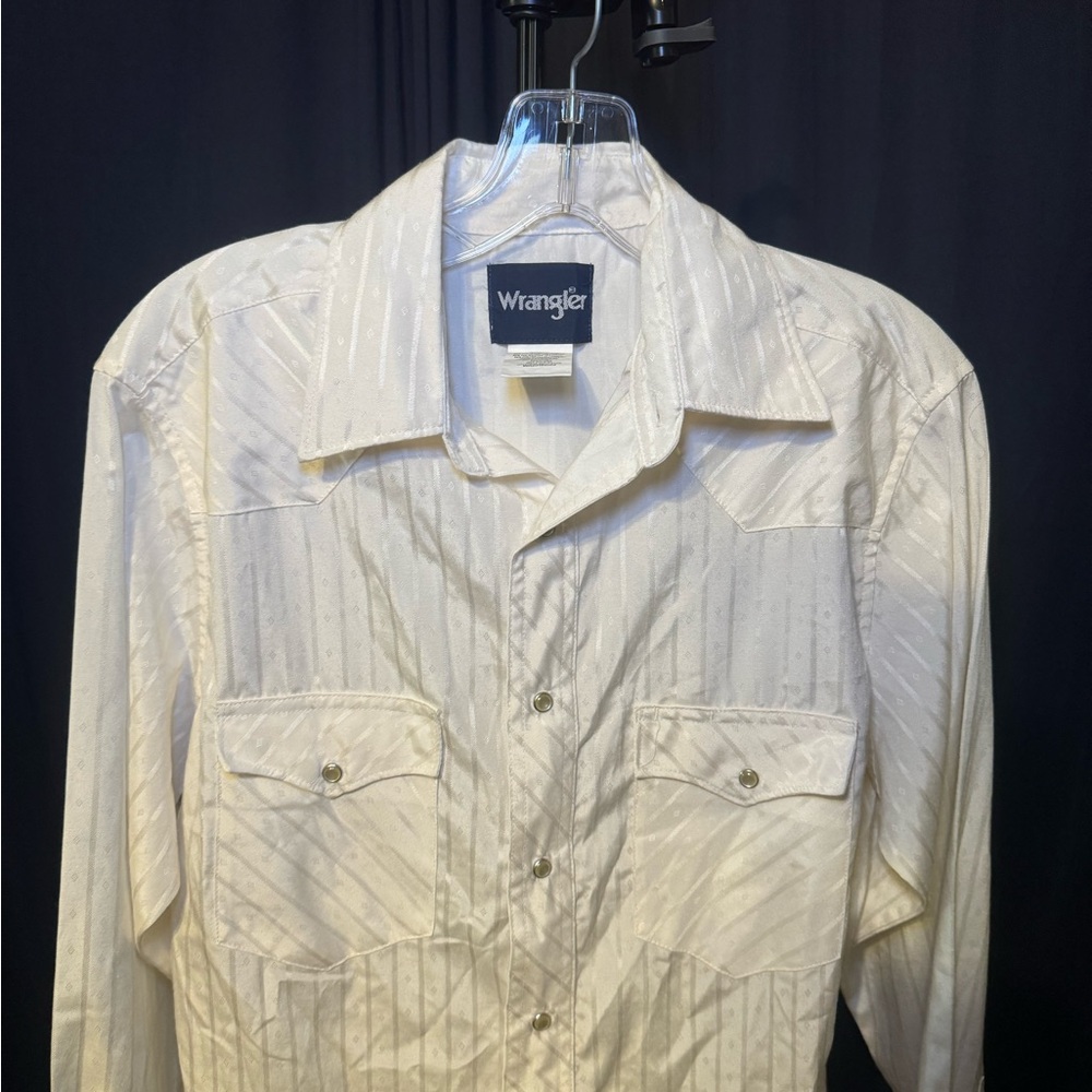 Wrangler White Button Up Top - image 4